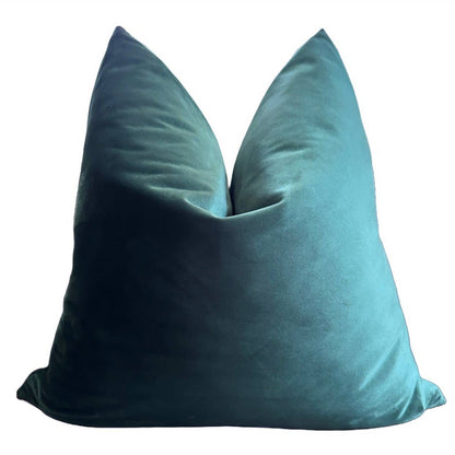 Emerald Green Velvet Pillow Cover: 22x22 Cover Only