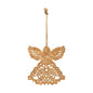 Christmas Angel Gold Metal Ornament