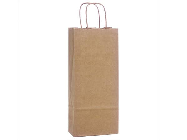 Brown Kraft Paper Shopping Bags: 250 Pack / Medium 13x7x15"