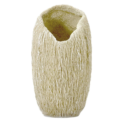 12" Sustainable Coral Texture Resin Decorative Flower Vase