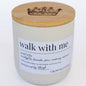 Walk With Me Candle, 10 oz White - Made By Survivors