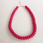 Dana Donut Bead Necklace: Pink