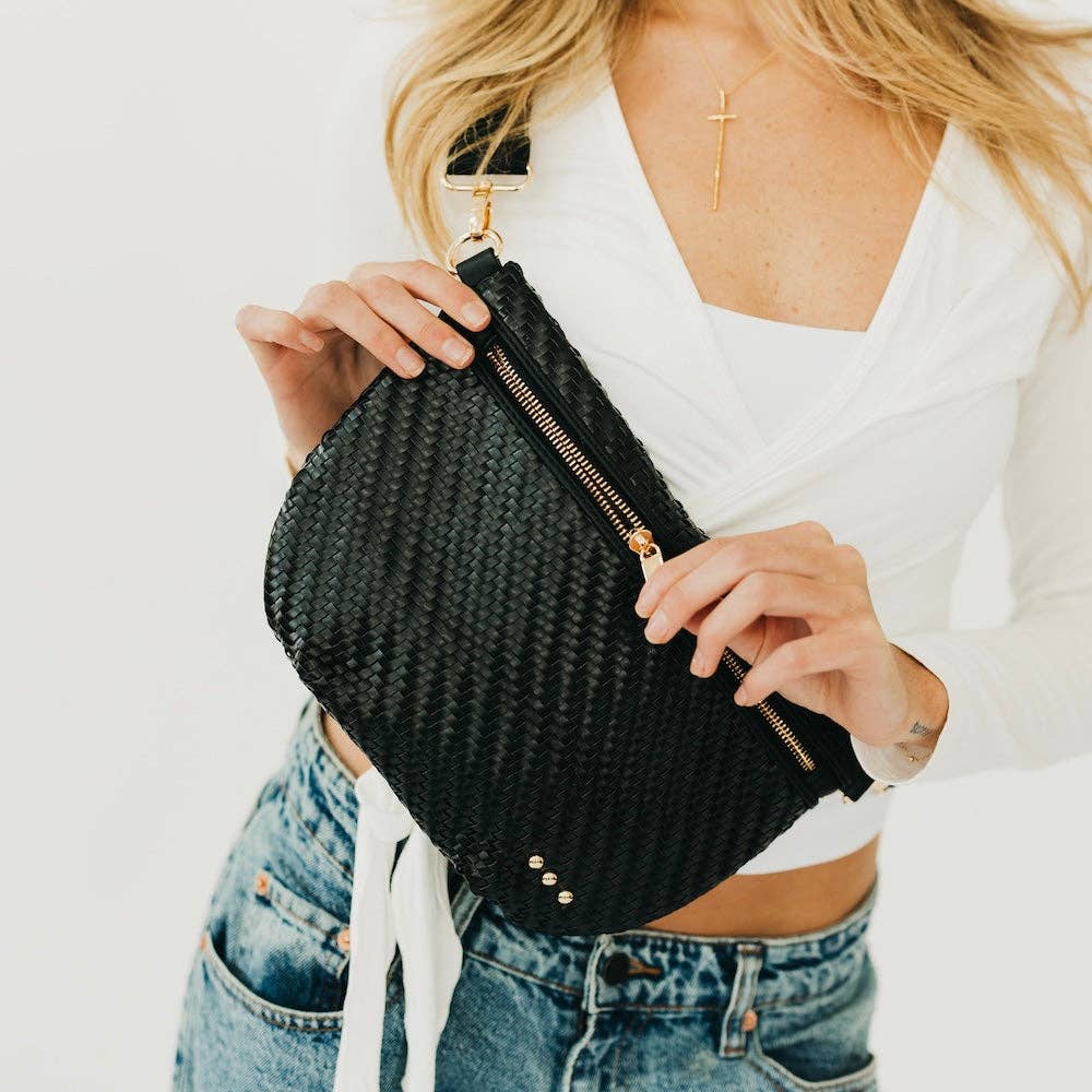 Diagonal Woven Westlyn Bum Bag - NEW!!!: Cream