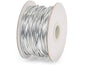 Metallic Tie Cord Ribbon: Metallic Silver / 1 Pack / 1/16”x100 yards