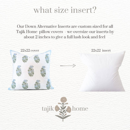 Down Alternative Pillow Inserts - Made in Massachusetts: Plush poly fill made in the usa / 14X24
