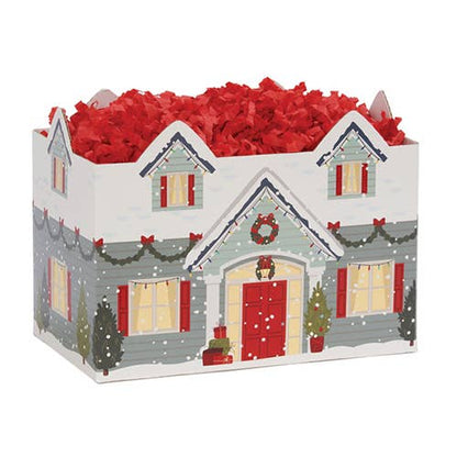 Christmas Gift Basket Boxes: Evergreen Christmas / 6 Pack / Small 6.75x4x5"