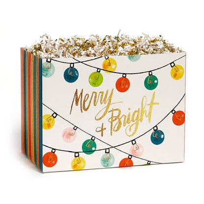 Christmas Gift Basket Boxes: Evergreen Christmas / 6 Pack / Small 6.75x4x5"