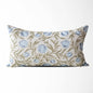 Alisa Blue Block Print Pillow Cover: Lumbar