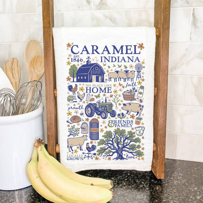 Simple Farmhouse Collage - Custom Cotton Tea Towel: 19" x 28" (with loop)