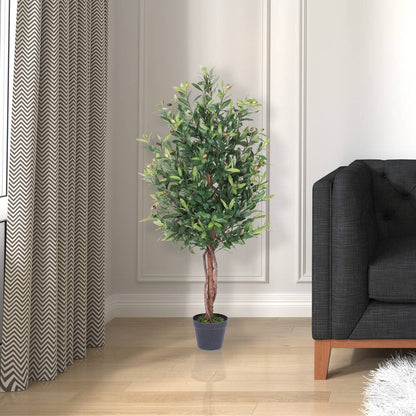 Vickerman 50" Olive Tree In Pot: Green / PE / 50"