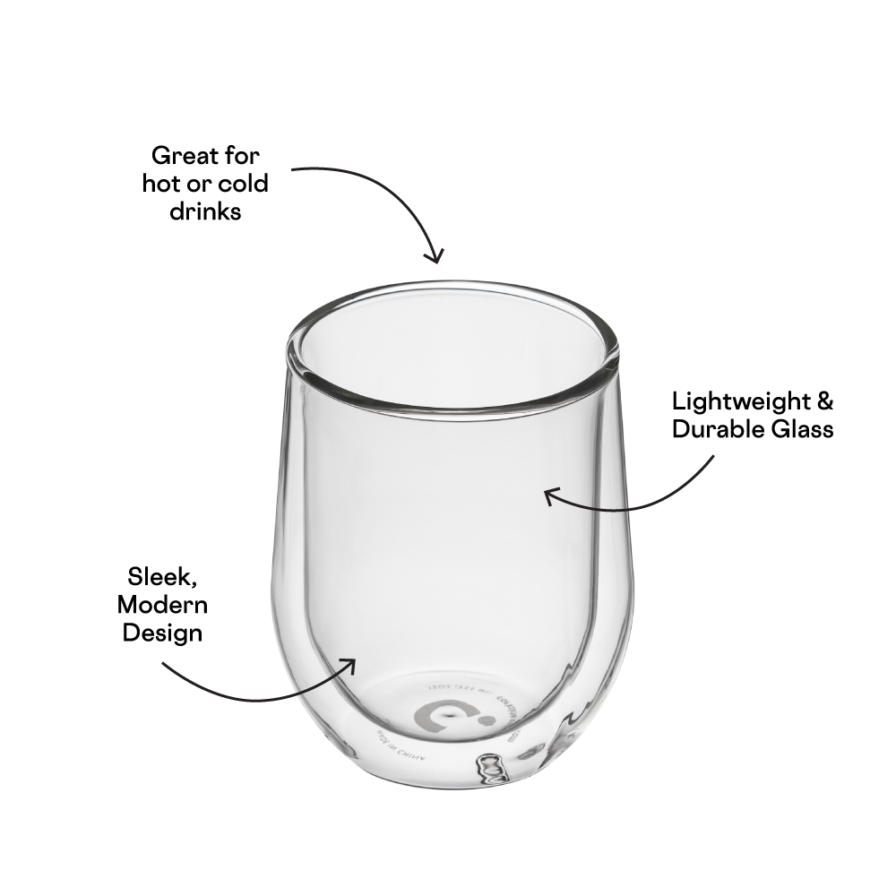 Glass Stemless - Double Pack - Clear