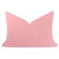 Blush Pink 14x20 Solid Velvet Pillow: 14" x 20" Lumbar