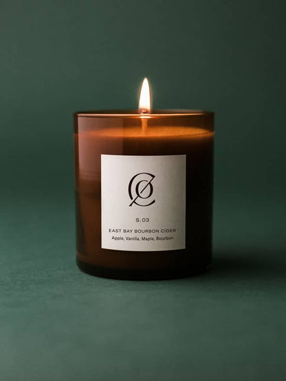 S. 03 East Bay Bourbon Cider Soy Candle | Seasonal: 9 oz.