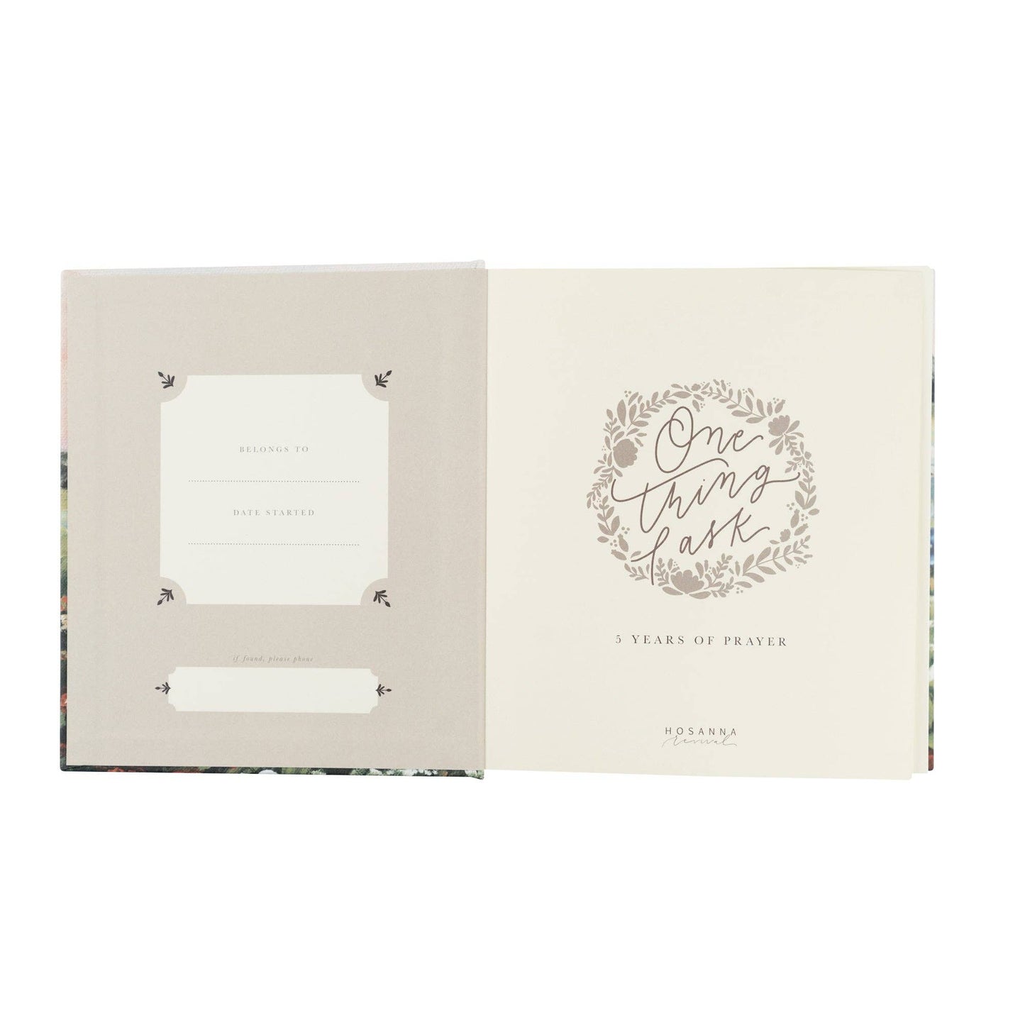 Prayer Journal: One Thing I Ask: Coram Theme