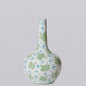 Green and Blue Porcelain Cranes and Clouds Globe Vase