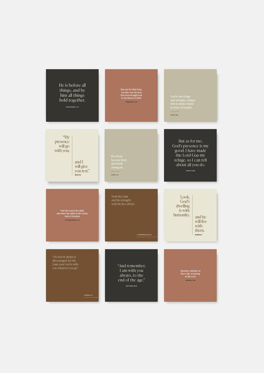 The Presence of God Scripture Card Set