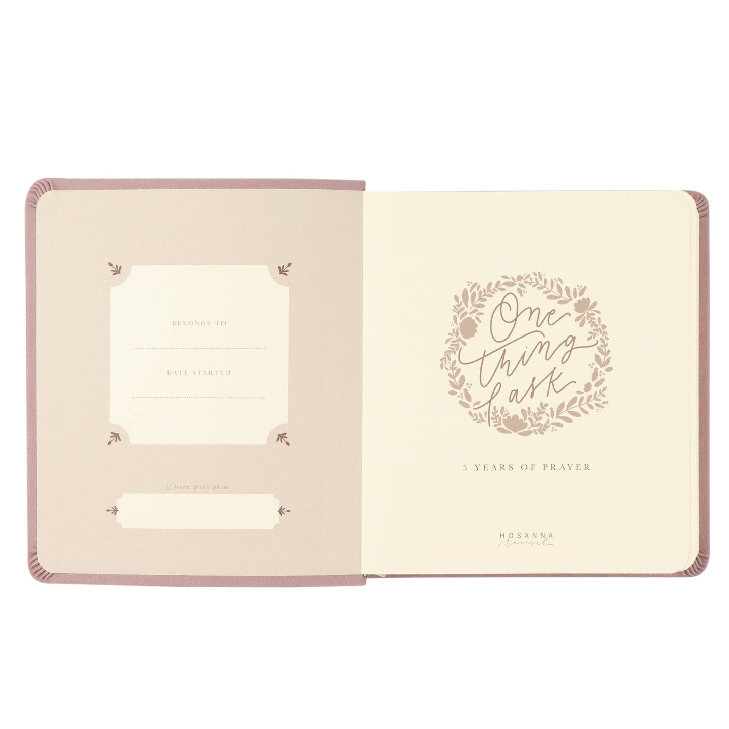 One Thing I Ask 5-Year Prayer Journal: Mauves Theme