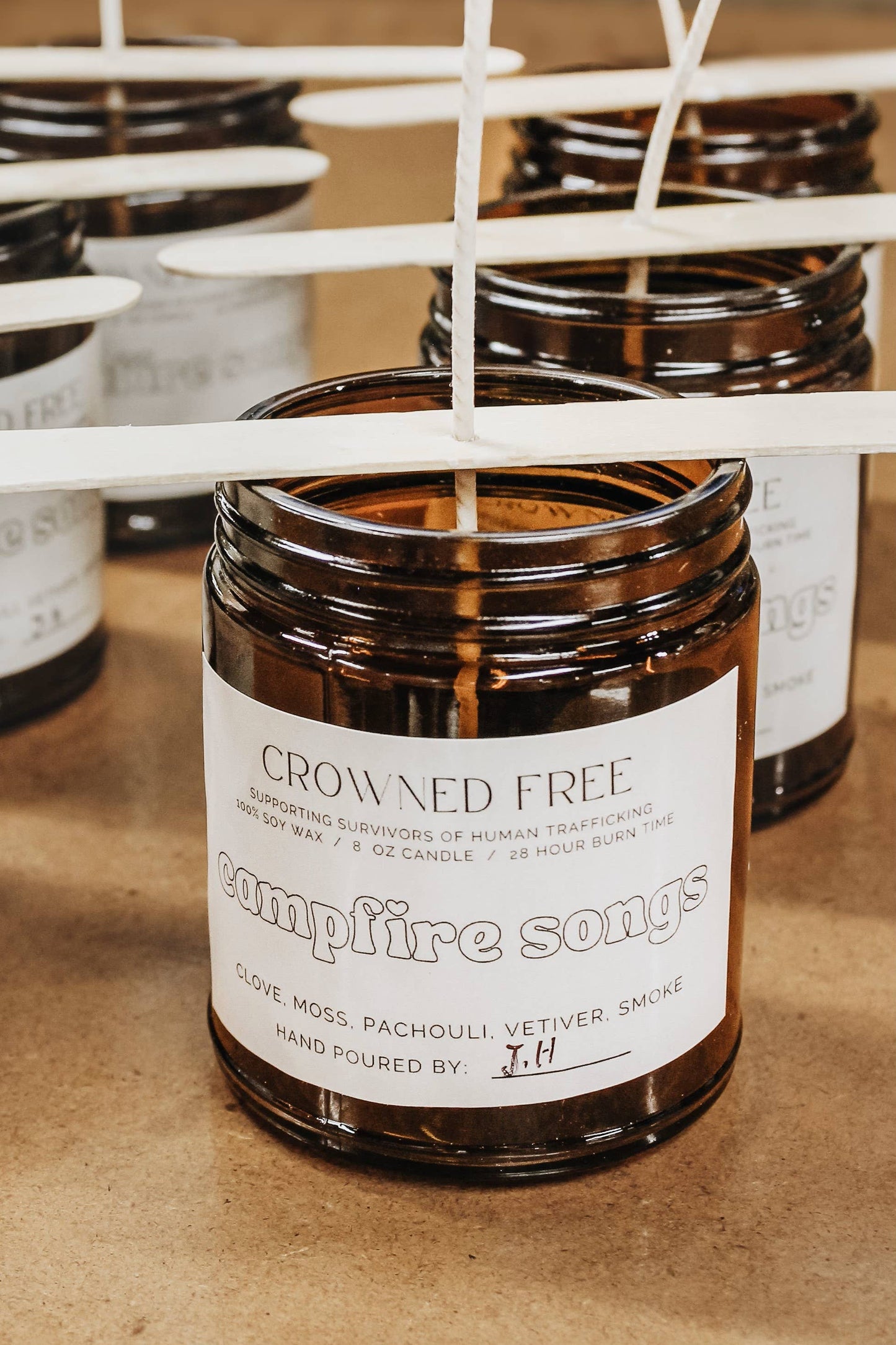 Walk With Me Candle, 10 oz Black - Made By Survivors