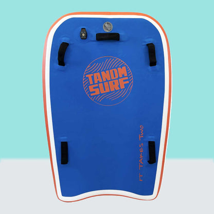 As Seen on Shark Tank! TANDM Surf Tandem Bodyboard: Pink/Teal