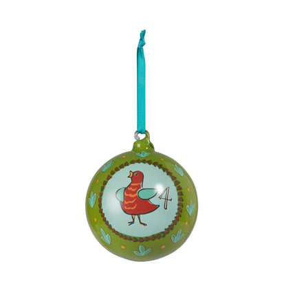Promo 12 Days of Christmas Glass Ball Ornament Set
