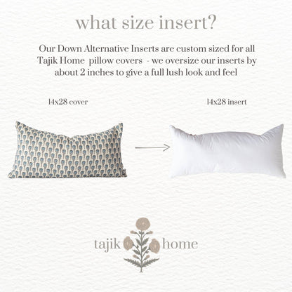 Down Alternative Pillow Inserts - Made in Massachusetts: Plush poly fill made in the usa / 14x28
