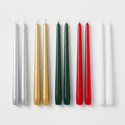 Gold Taper Candles 12" set of 2