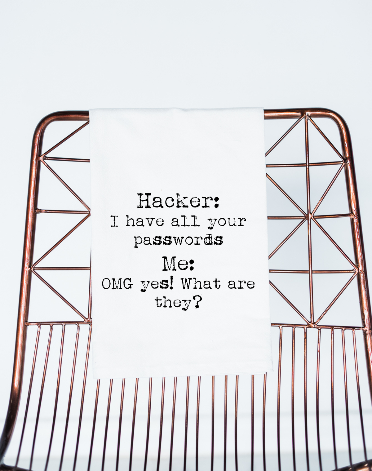 Hacker/Password Funny Gift Towel