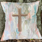 Pastel Cross Pillow
