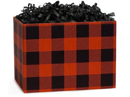 Christmas Gift Basket Boxes: Retro Trees / 6 Pack / Small 6.75x4x5"