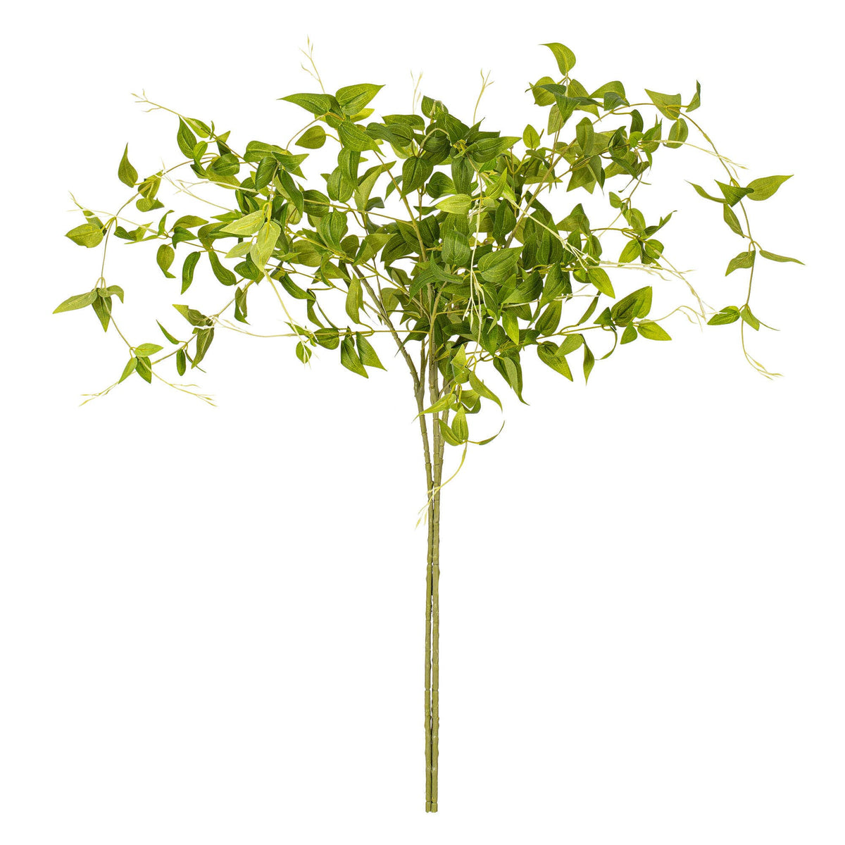 Vickerman 43" Green Clematis Leaves Spray 3/pk: Green / PE / 43"