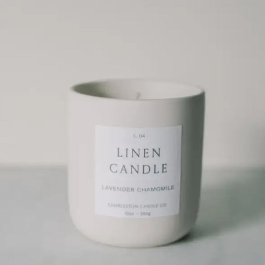 Lavender Chamomile Linen Candle- 10oz