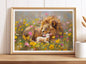 The Lion and the Lamb | Fine Art Print: Hand Embellished / 16"x20"