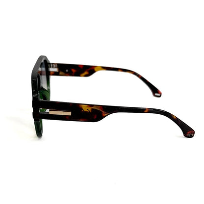Knox Aviator Sunglasses: Green/Ombre