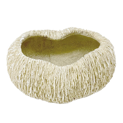 10" Sustainable Coral Texture Resin Decorative Flower Vase