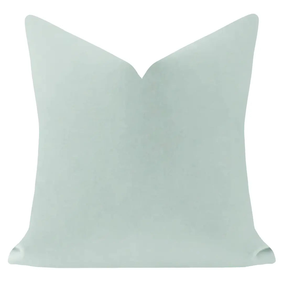 22" Robin's Egg Velvet Pillow