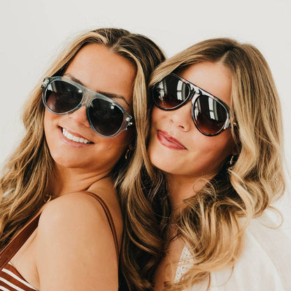 Knox Aviator Sunglasses: Green/Ombre