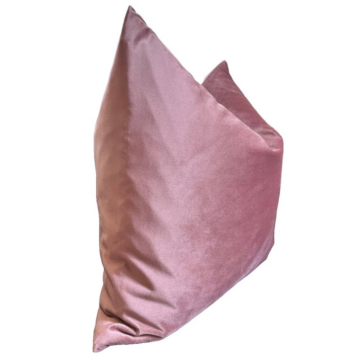 Blush Velvet Pillow Cover: 22x22 Cover Only