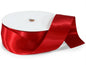 Double Face Satin Gift Packaging Ribbon: Red Double / 1 Pack / 1-1/2"x50 yards