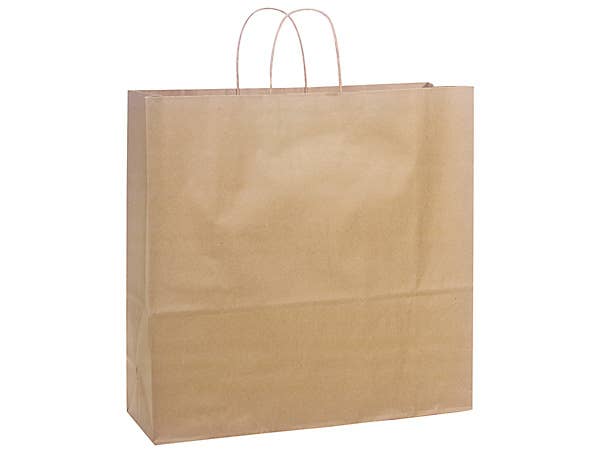 Brown Kraft Paper Shopping Bags: 250 Pack / Cub 8x4.75x10"
