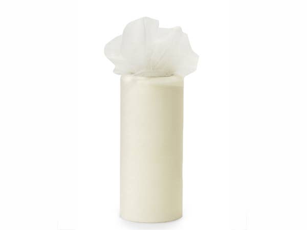 Premium Color Packaging Tulle: White / 1 Pack / 6"x100 yards