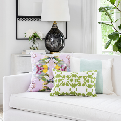 Mosaic Green 14x36 Pillow: 14" x 36" Bolster