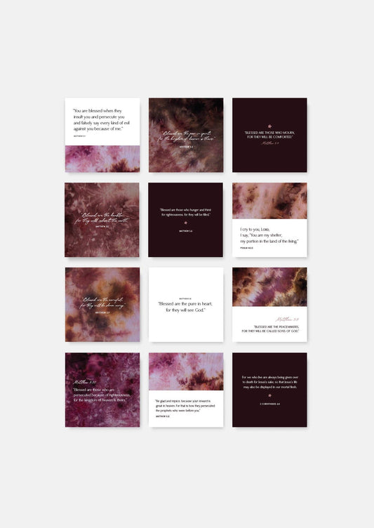The Beatitudes Scripture Card Set