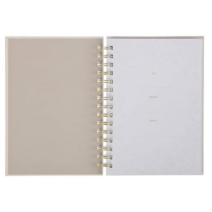 Journal Wirebound Ivory Floral Everything Beautiful Ecc 3:11