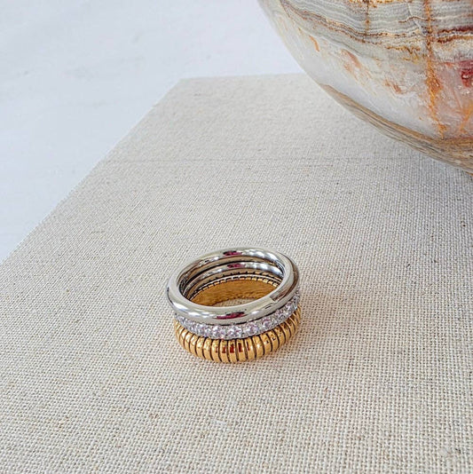 The Element Stack Ring Trio - WATERPROOF: 8