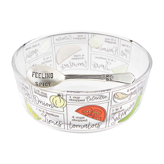 Salsa Glass Dip Bowl
